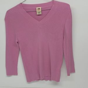 Pink long sleeve ladies sweater buy faded Glory L